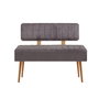 Hanah Home Banco 1501 - 1 Pino Atlántico y Antracita 110 cm (An) x 82.5 cm (Al) x 40 cm (Pr)